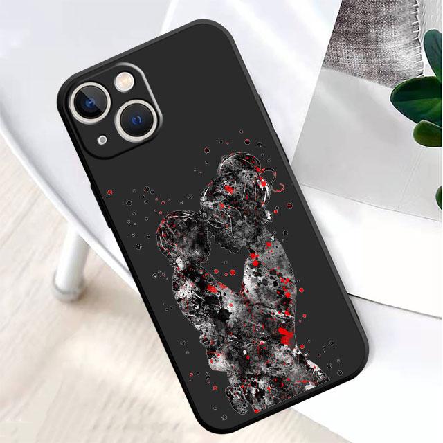 Case for Apple iPhone 11 XR XS X 13 Pro Max 14 Plus 12 Mini SE 7 8 6S 11pro 6 Black Brown Hair Girl TPU Soft Shockproof Cover