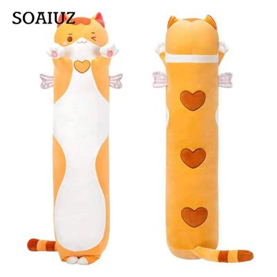 (SU)Uzun Kedi Peluş Vücut Yastıklar, 20 "Sevimli Kedi Doldurulmuş Hayvanlar Yumuşak Peluşlar, KEDI Peluş Atmak Yastıklar Bebek Oyuncak Kız Arkadaşı Için Hediye