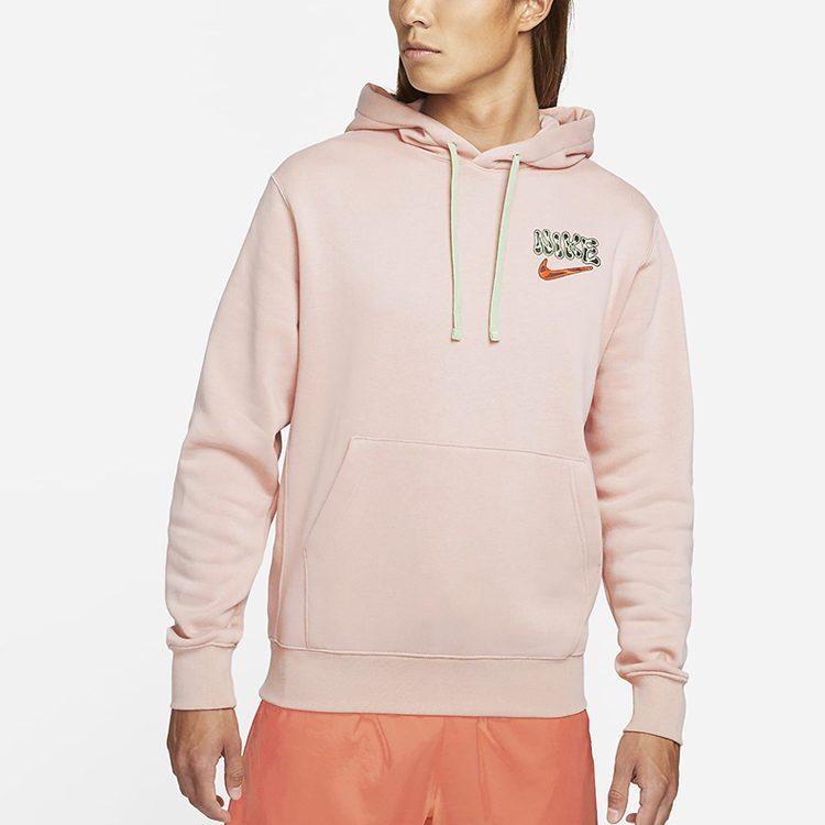 Nike Sweatshirts Men's Pink Hooded Thickened Regular DM2250-601