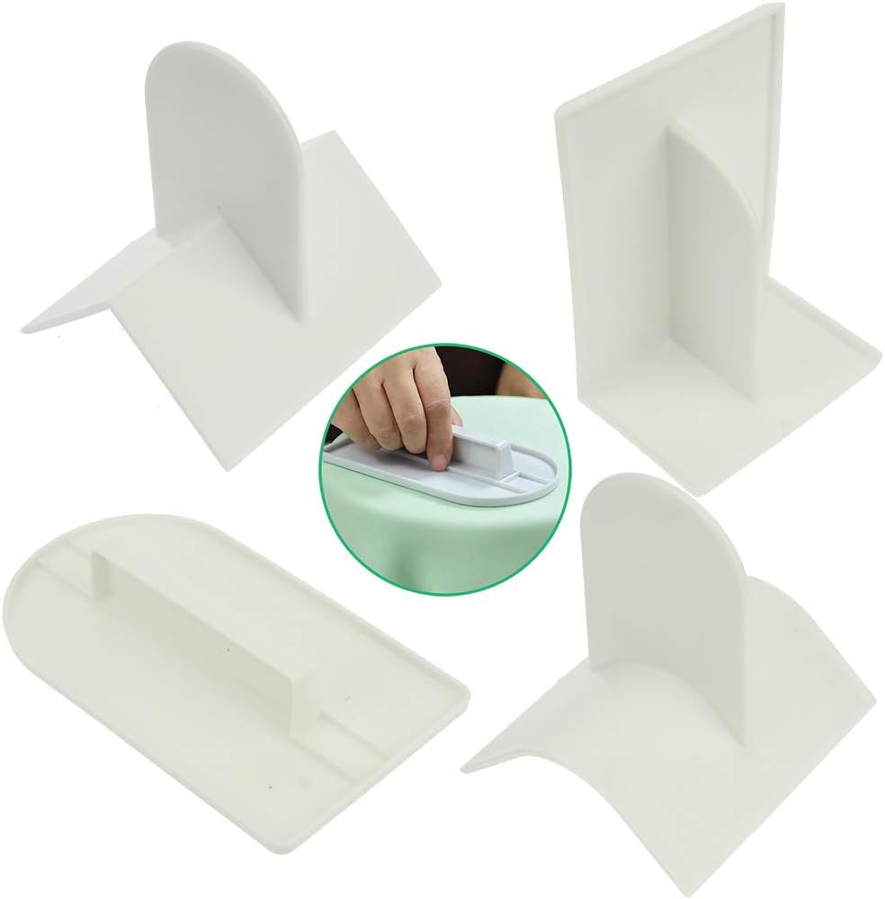 

DIY Fondant Cake Corner Flattener Right Angle Rounded Corner Wide Angle with Handle Plastic Scraper Cream Flattener Cake Decor 4 styles