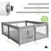 Kivo Baby Playpen 150X180 Cm Large Dry Children'S Pool Playground Gray
