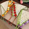 Hair Band Triangle Turban Floral Crochet Bandana Vintage Women Hair Scarf  Children