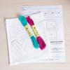 Simply stitch along the Easy kit for sashiko embroidery made in Japan Dala pattern! dishcloths, (10. Horse)