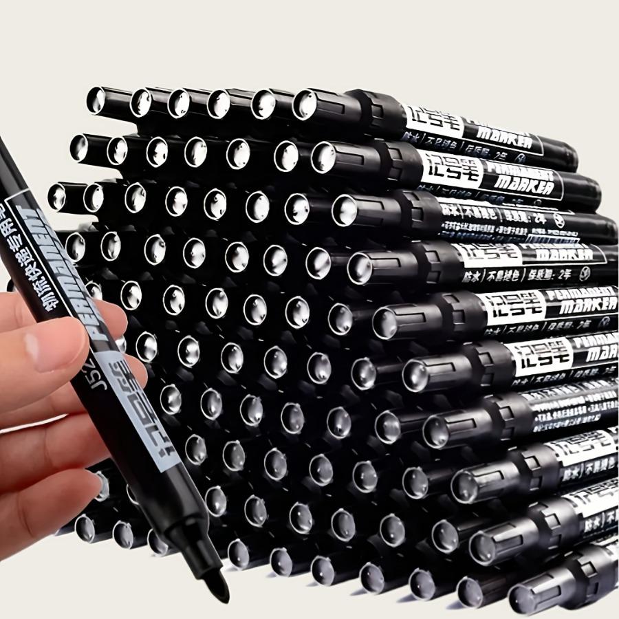 5-Pack Heavy Duty Permanent Markers - Industrial-Grade Quick-Drying Oil-Based Ink, Suitable for Labeling, Drawing, Office, Warehouse, Crafts