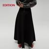 editionRED LABEL Women's 2025 Spring A-Line Silk Wool Midi Skirt