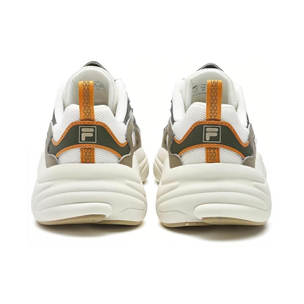 FILA Mars 1S Comfortable Versatile Shock Absorbing Wear Resistant Breathable Rebound Low Top Casual Shoes Men sneaker White Green F12M422107FCA