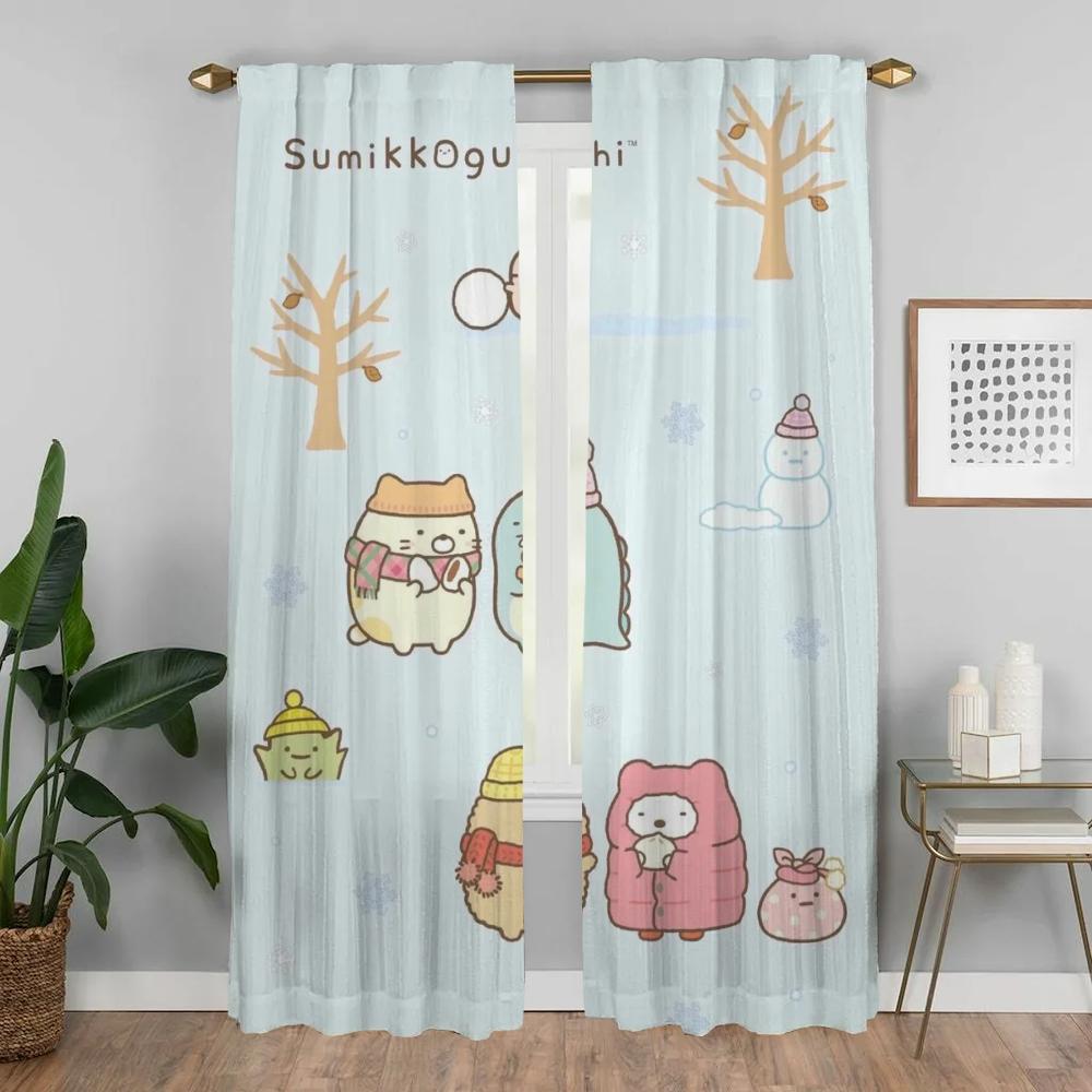 Modern Living Room Curtains for Camera Sumikkos Gurashis Blackout Curtain Halloween Decoration Partition Home Interior Curtains