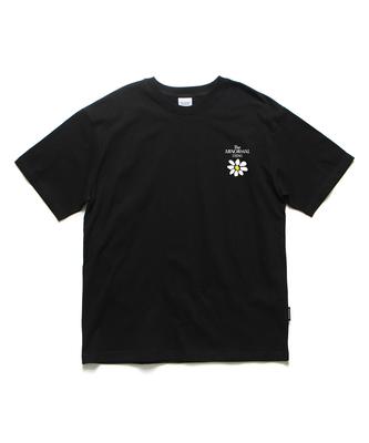 ABNORMALTHING Flower Oversized T-Shirt Black (Flower T-Shirt Black)