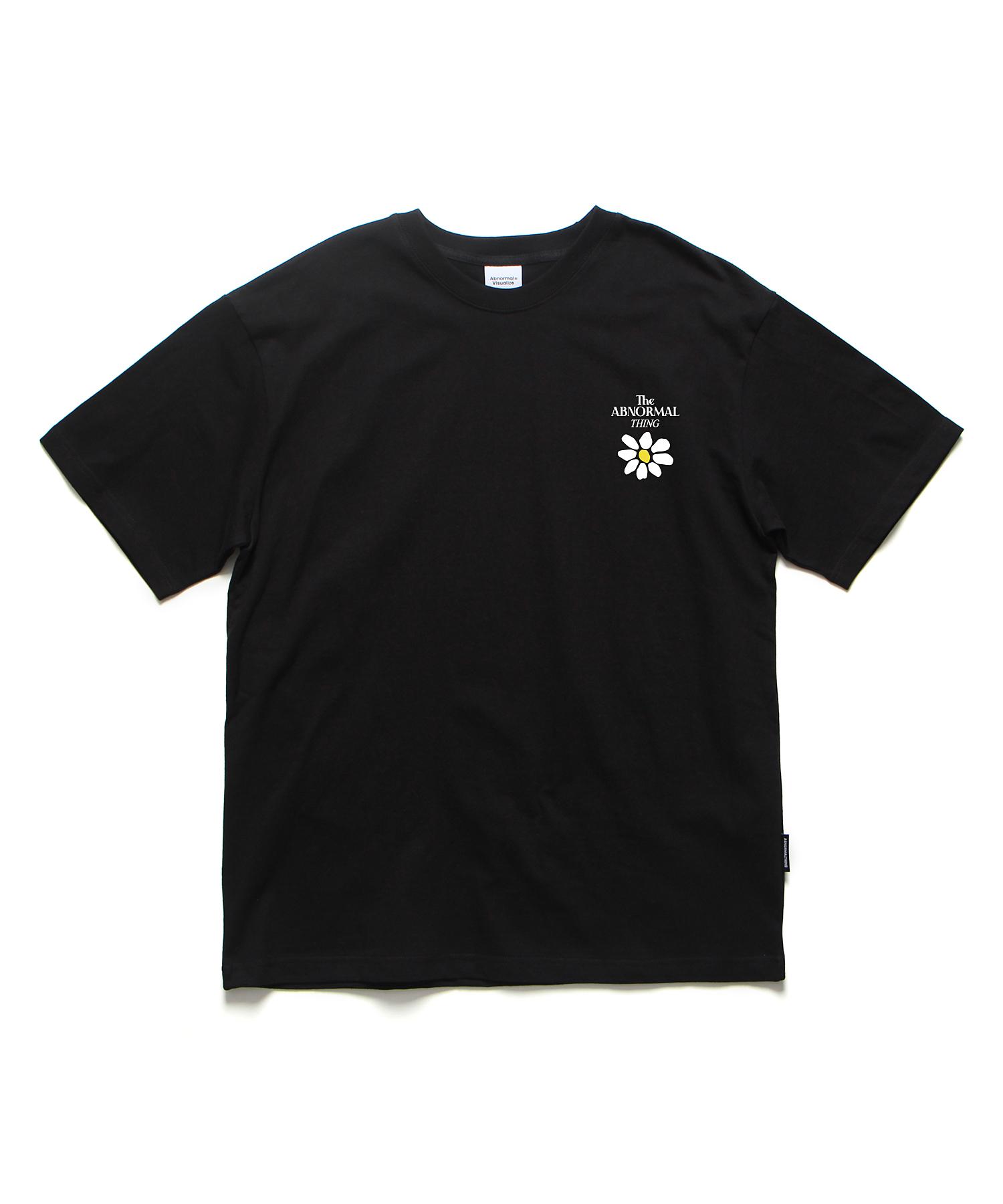 Appnol Mersing Flower Oversized T-Shirt Black (Flower T-Shirt Black) Xl