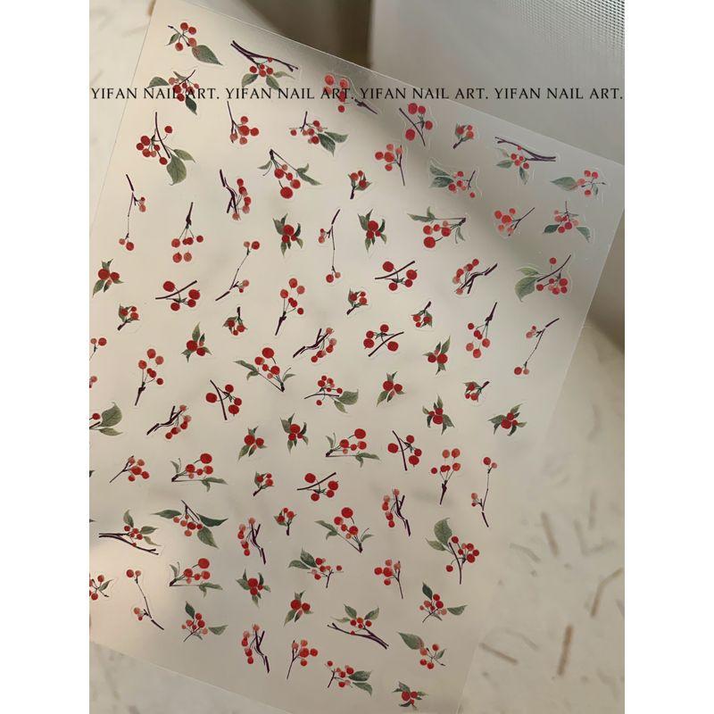 

Yifannail [Lovesickness Red Beans] ~ Red Beans in Wang Weishi New Chinese Style Red Beans Nail Stickers J30 J30-1. [thin tough. Acacia red bean 1]]