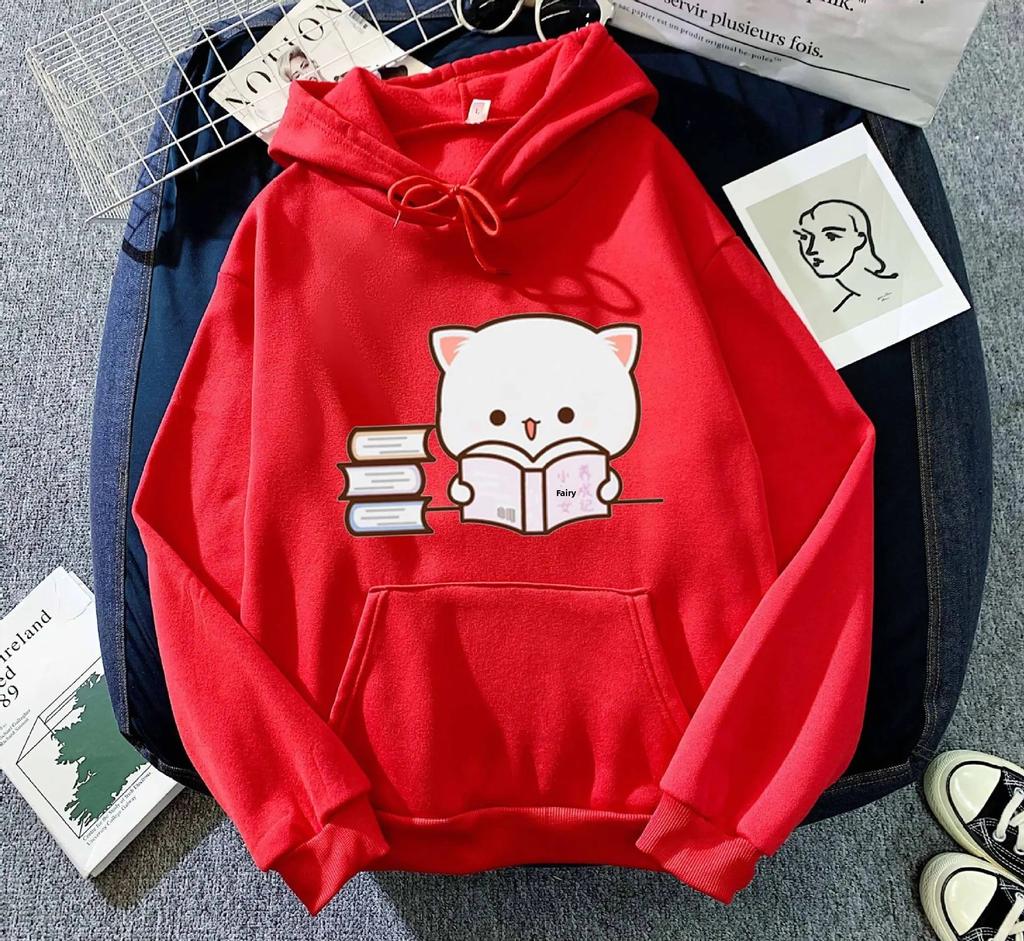 New Hot Sale Of The Season Loose Hoodie Couple Tops Men Women Autumn Winter Thickened Warm Printed Full Sleeve Long Hoodie Sweat