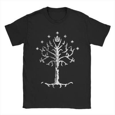 Best Selling L-Lords Of The R-Rings Tree Of Gondor T-Shirt For Men Tees Crewneck Short Sleeve T Shirt Birthday Present Clothes