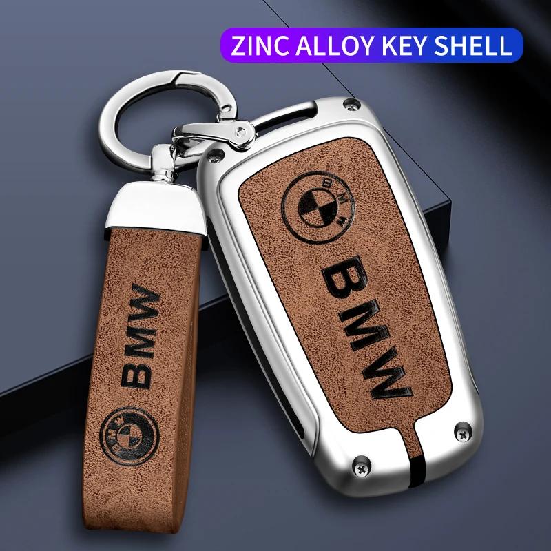 Für BMW M E39 E46 E60 E90 F10 F15 F20 F25 F30 G05 G01 F01 G80 G01 Auto TPU Zinklegierung Schlüsselanhänger Tasche Autoschlüsselanhänger Metallschlüsselhülle