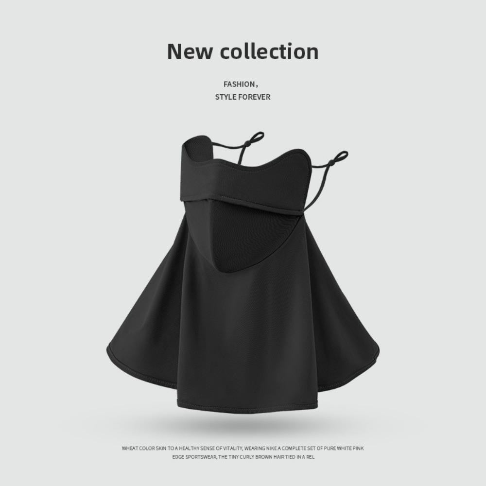 Anti-UV Ice Silk Sunscreen Mask Neck Protection Facial Gini New Bandana Scarfs  Outdoor Sports