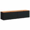VidaXL Garden Storage Box, Tool Chest, Storage Cabinet, Patio Terrace Organizer, Black Resin 365958
