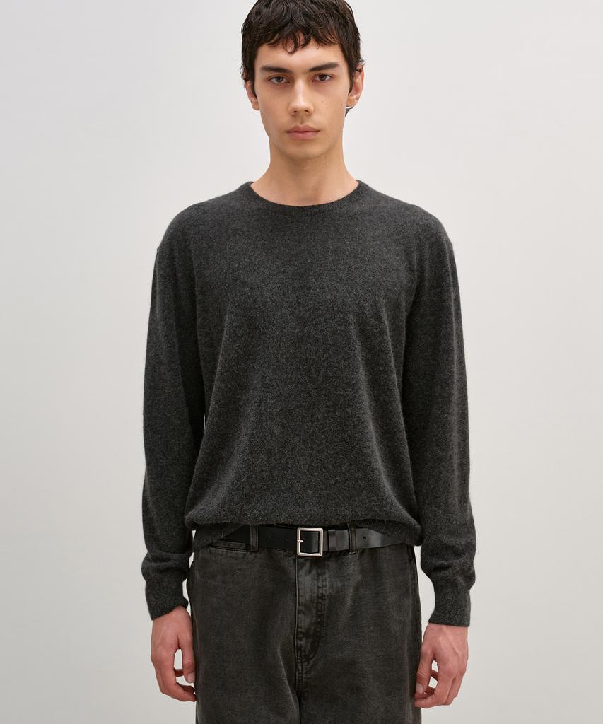 INSILENCE Raccoon Crew Neck Knit Charcoal