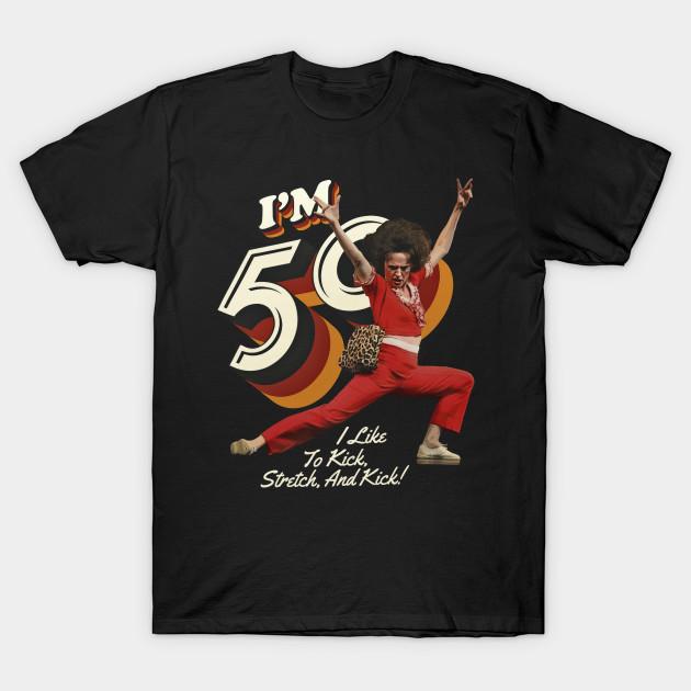 

Men Black Print T-shirt Sally Omalley I M 50 - Vintage Style No-Cut Transfer Paper Print Cotton Tshirt 3XL