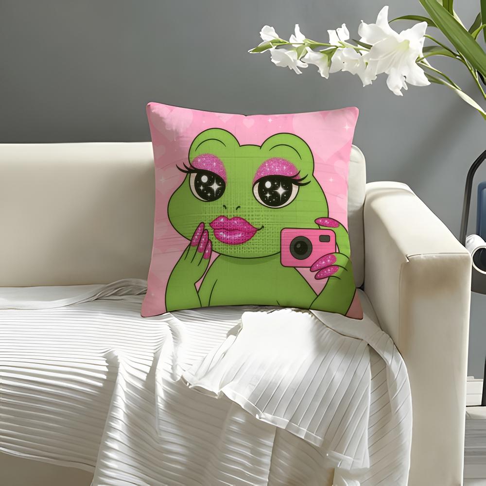 

Cute Animals lovely Pillow Case Natural Linen Organic Fabric DoubleSided Printing Sofa Home Decor Cushion Cover 30X30cm