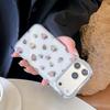 Luanjin Strawberry Leopard Print Phone Case for iPhone 15 Pro Max/16 PM/17 Pro