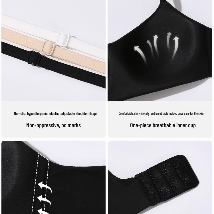 Seamless Smooth Camisole Bra: Lightweight, Supportive, Underwire-Free, Small Chest Gathering