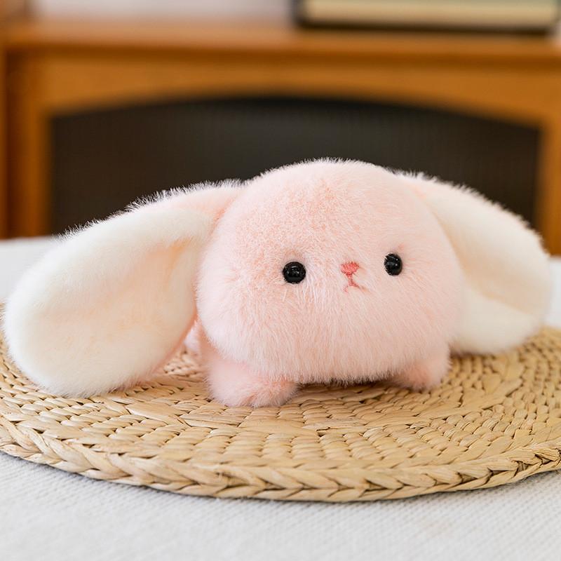 Fox Elephant Penguin Cat Panda Rabbit Cartoon Animal Lying Posture Plush Pendant