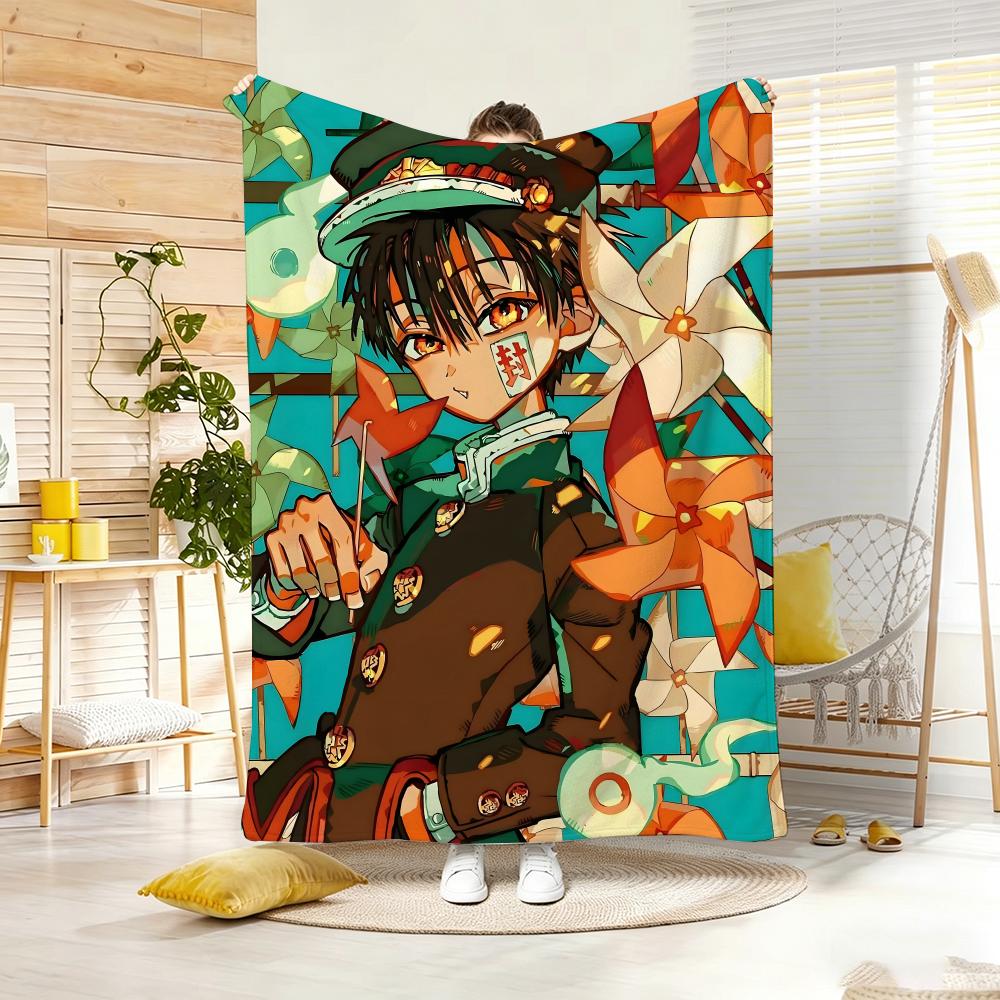 anime character H-HanakoS kunS Throw Lightweight 240g Flannel Blanket Soft Skin-friendly for Summer Cooling
