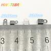 200Pcs 3.5x7/2.5x5.5mm Small Cord End Tip Fold Over Three-wire Clasp Crimp Bead Connector DIY Jewelry Making For Accessories