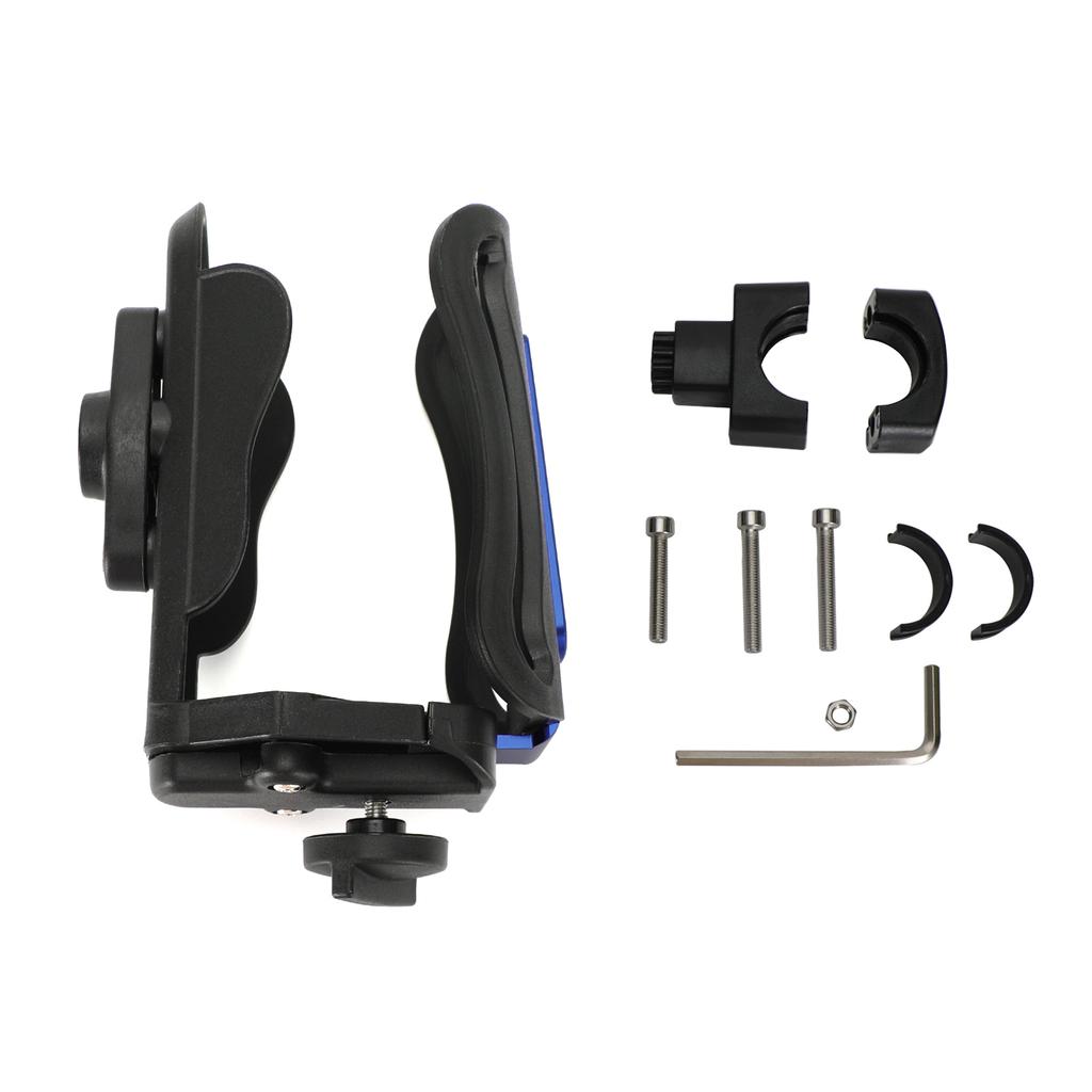 Motor Adjustable Handlebar Cup Holder Bottle Mount Bracket 25Mm Blue For Scooter