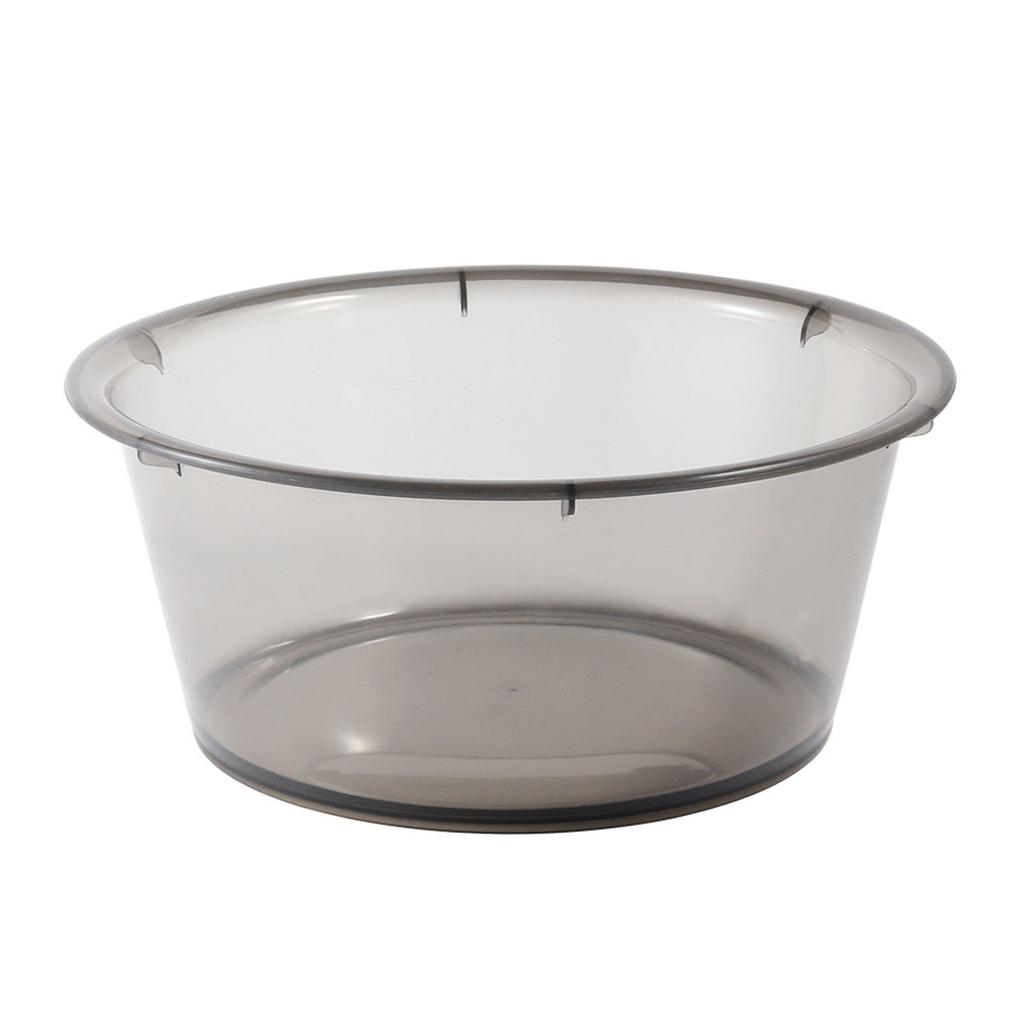 Large Transparent Laundry Basin Household Plastic Simple Thickened Washbasin Student Dormitory Plastic Basin Grey