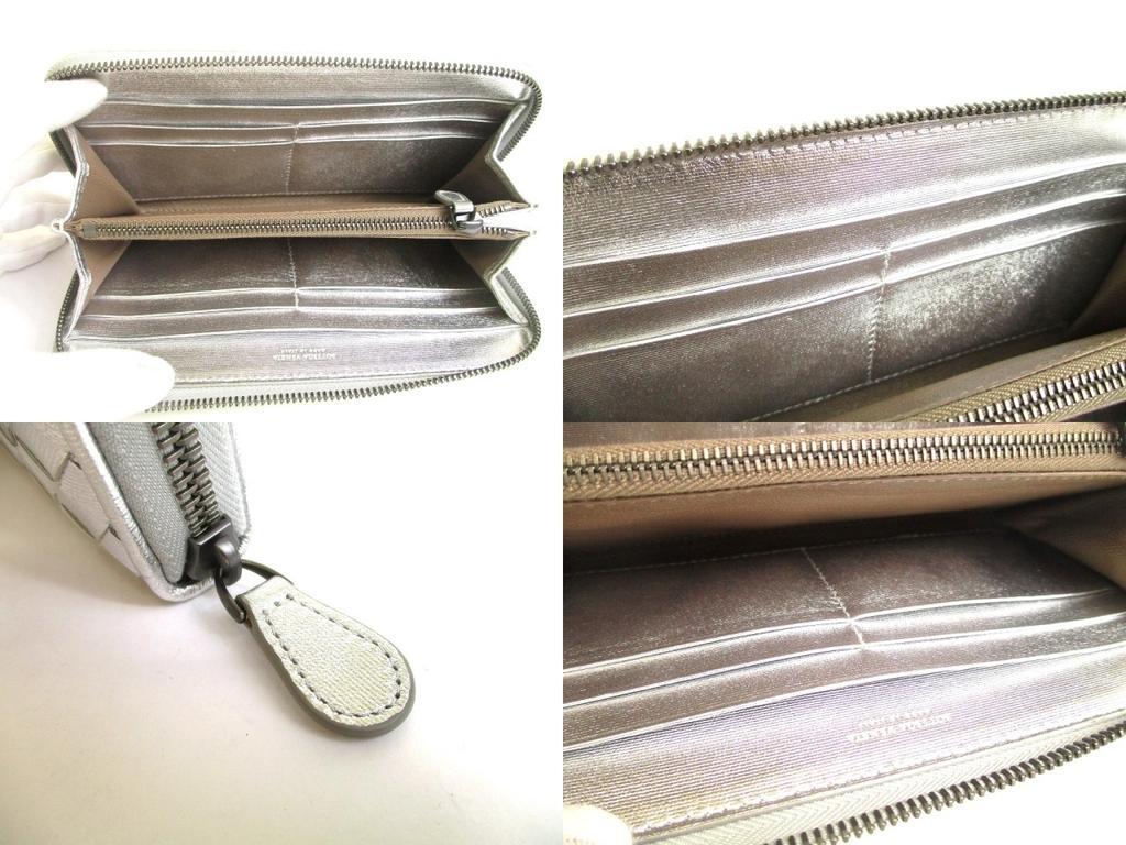 Autentická BOTTEGA VENETA Intrecciato Černá Kožená Kulatá Peněženka na Zip #a780 Repasovaná