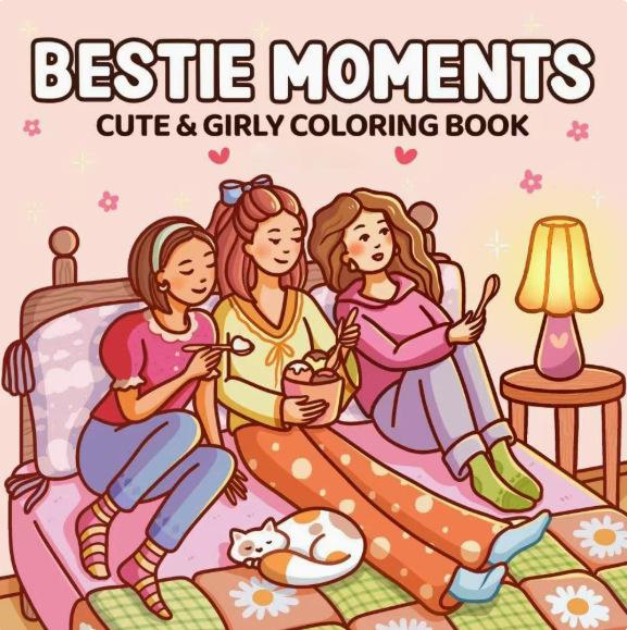Children's Cartoon Coloring Book: Cute, Comfortable, Warm, Stress Relief, Simple Graffiti Drawing for Kids