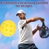 Fiberglas Pickleball Rackets Set Pickleball Paddle Set of 2 Rackets and 4 Pickleballs Balls