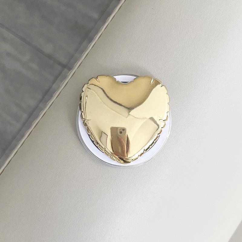 Metal Electroplating Love Strawberry Magnetic Suction Mobile Phone Airbag Bracket Magsafe Retractable Creative Desktop Watching Drama
