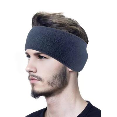 Ponytail Headband for Jogging Winter Polar Fleece Earmuffs Anti-slip Ear Protection High Elasticity