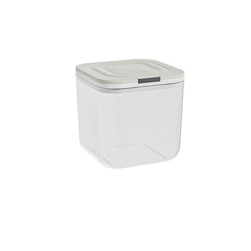 Covered Household Storage Box with Lid, See Through Plastic Organiser for Kitchen Cabinets and Laundry Room Use