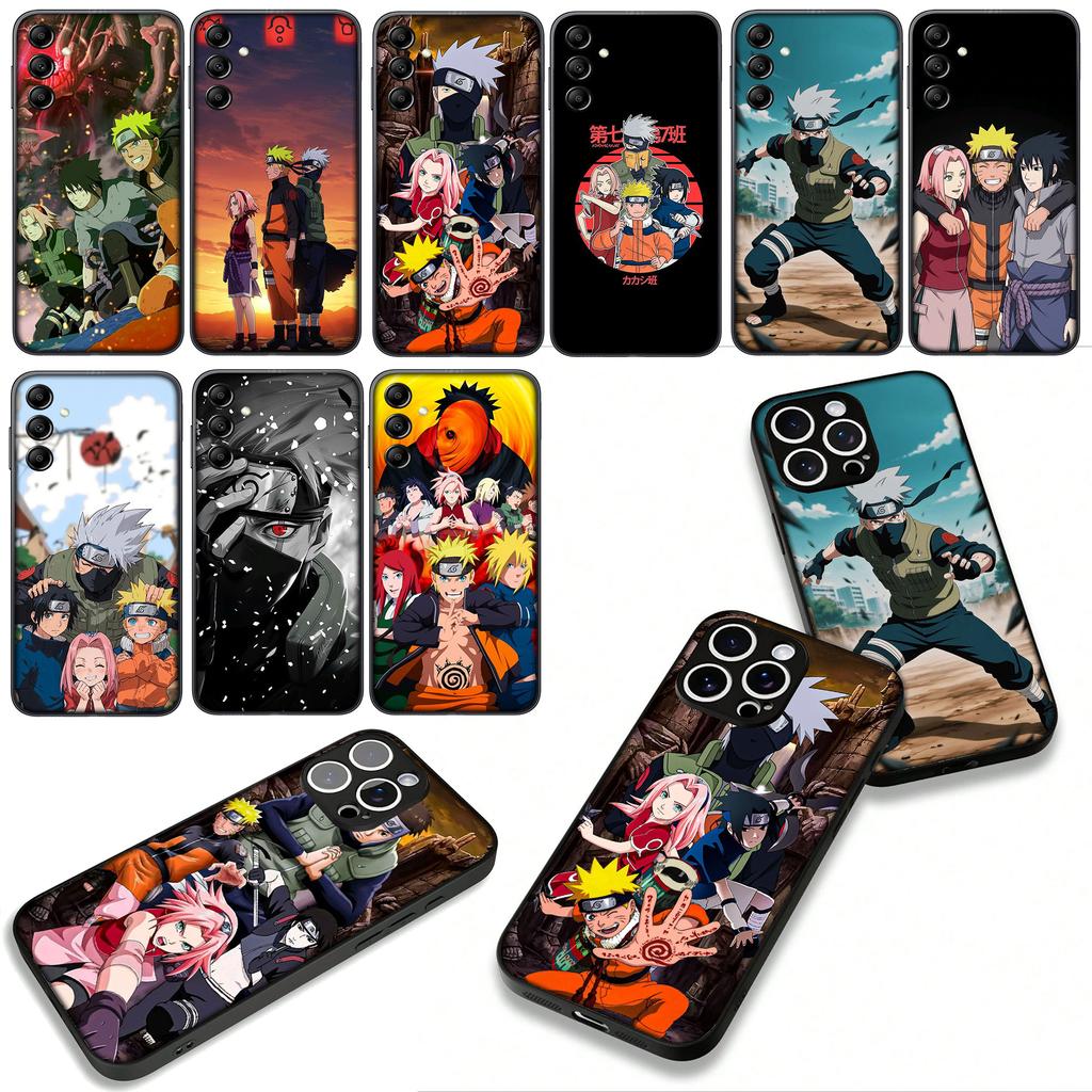 for Samsung Galaxy A36 A17 A26 A07 A35 A54 A53 A13 A33 A34 S8 S9 S20 S21 FE S10 Plus Case Kakashi Narutos Sasuke Haruno Sakura