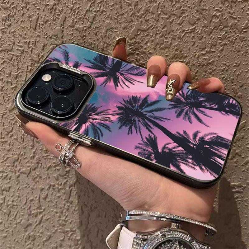 

Закат Кокосовой Рощи Пейзаж Жесткий Чехол для Телефона Для iPhone 15 14 13 12 11 Pro Max XS Max XR X 7 8 Plus SE 22 Защита Объектива Чехол For iPhone 15Pro Max