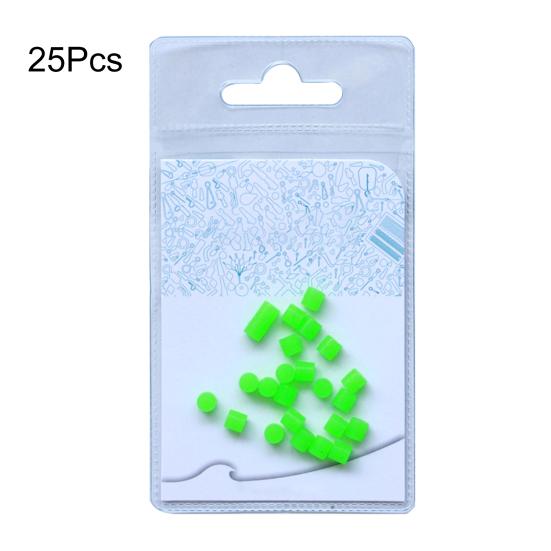 20/25Pcs Outdoor Fishing Fake Bait Easy Installation Luminous Beans Silicone Beads Fishing Lure Easy-to-Carry Fishing Gear