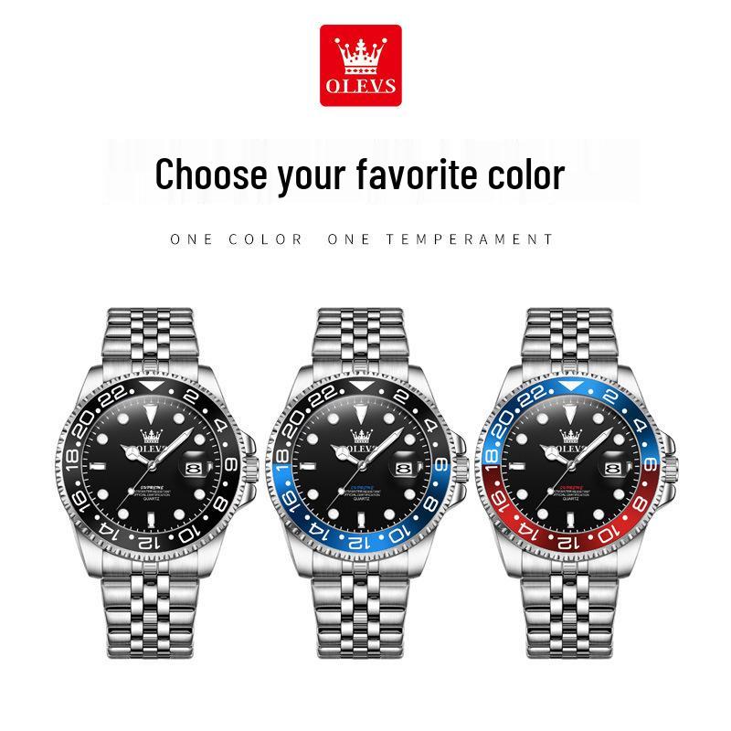 OLEVS Luminous Waterproof Men's Quartz Watch