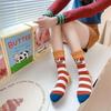 Pommes-Socken für Mädchen im Winter, lustige und niedliche Cartoon-Graffiti-Socken