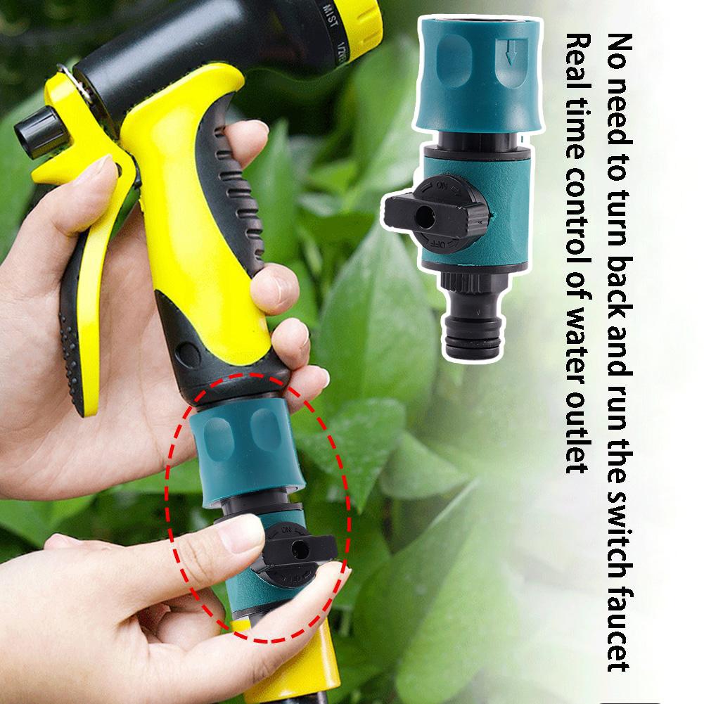 Watering Irrigation Garden Hose Connector Connectors With Shut-off Valve For Quick Water Pipe Connection Home Gardening J0S5