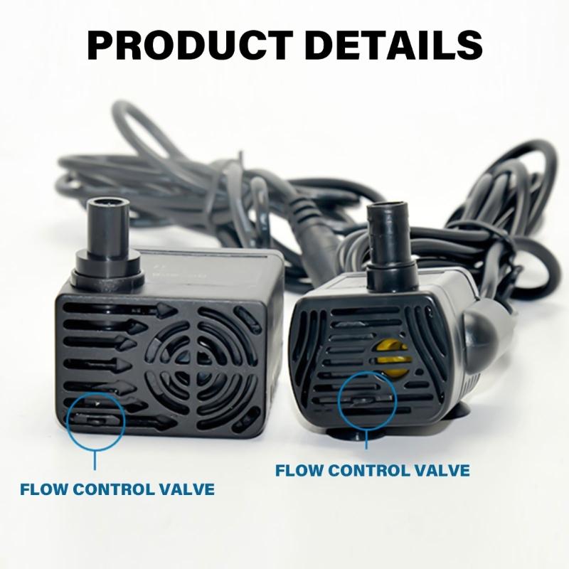 Energy Efficient Submergible Water Pump 1.5m Submergible Water Pump Waterproof Designings for Fish Tanks & Fountains
