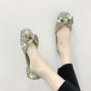 Scarpe Basse Eleganti da Festa Rosa da Donna con Strass Punta Quadrata con Fiocco in Offerta Alta Qualità Moda Beau Oggi Vendita Scarpa