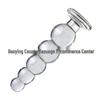 Transparent Large Glass Anal Plug Bead for Men and Women
