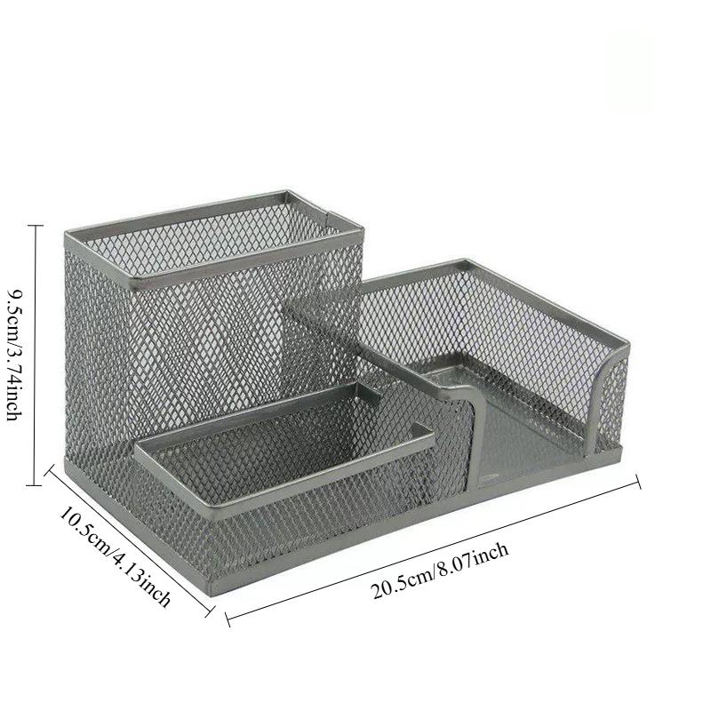 

Multi Functional Pen Holder Desktop Ornament Stationery Storage Box Office Ornament Pen Bucket Office Supplies and Stationery