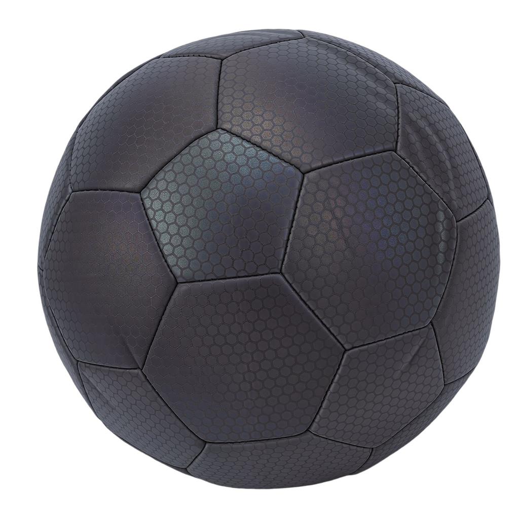 Calcio Riflettente Olografico Pelle PU Luminosa al Buio Calcio Riflettente Luminoso con Pompa Taglia 5