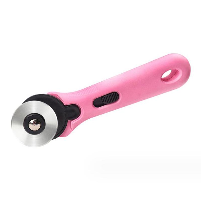 45mm Roller Paper Cutter Circular Blade for Cutting Fabric, Leather, Paper, Ring Edge, Handheld Cloth Cutting Wheel Knife