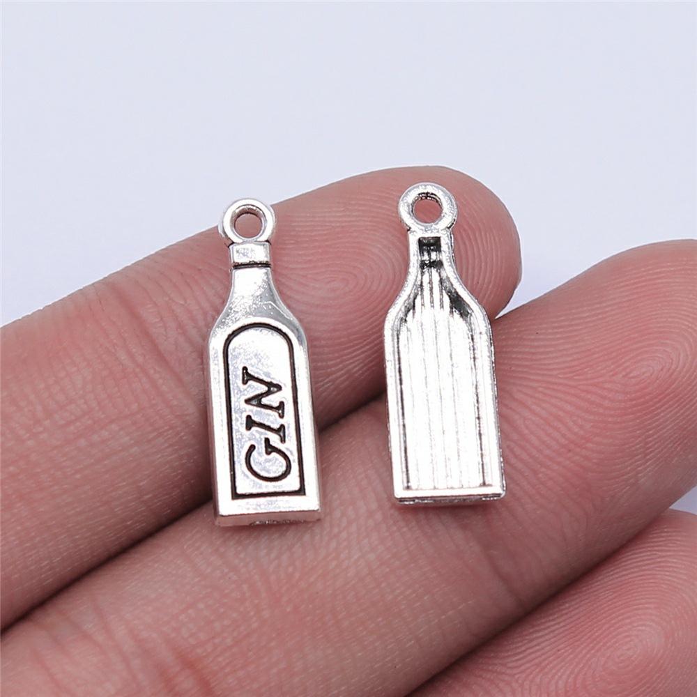 20pcs DIY Crafts Making Findings Handmade Tibetan Jewelry Beer Wine Corkscrew Bottle Opener Charms For Jewelry Making