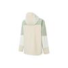 Anta Color Block Zipper Hooded Water Shell Three-In-One Fleece Jacket Women Jackets Green 962347607-3