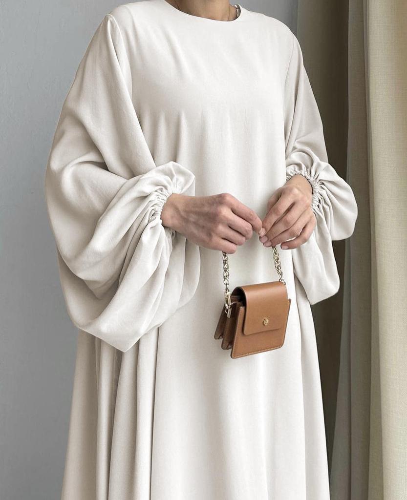 2025 New Middle Eastern Muslim Women's Simple Abaya Dress